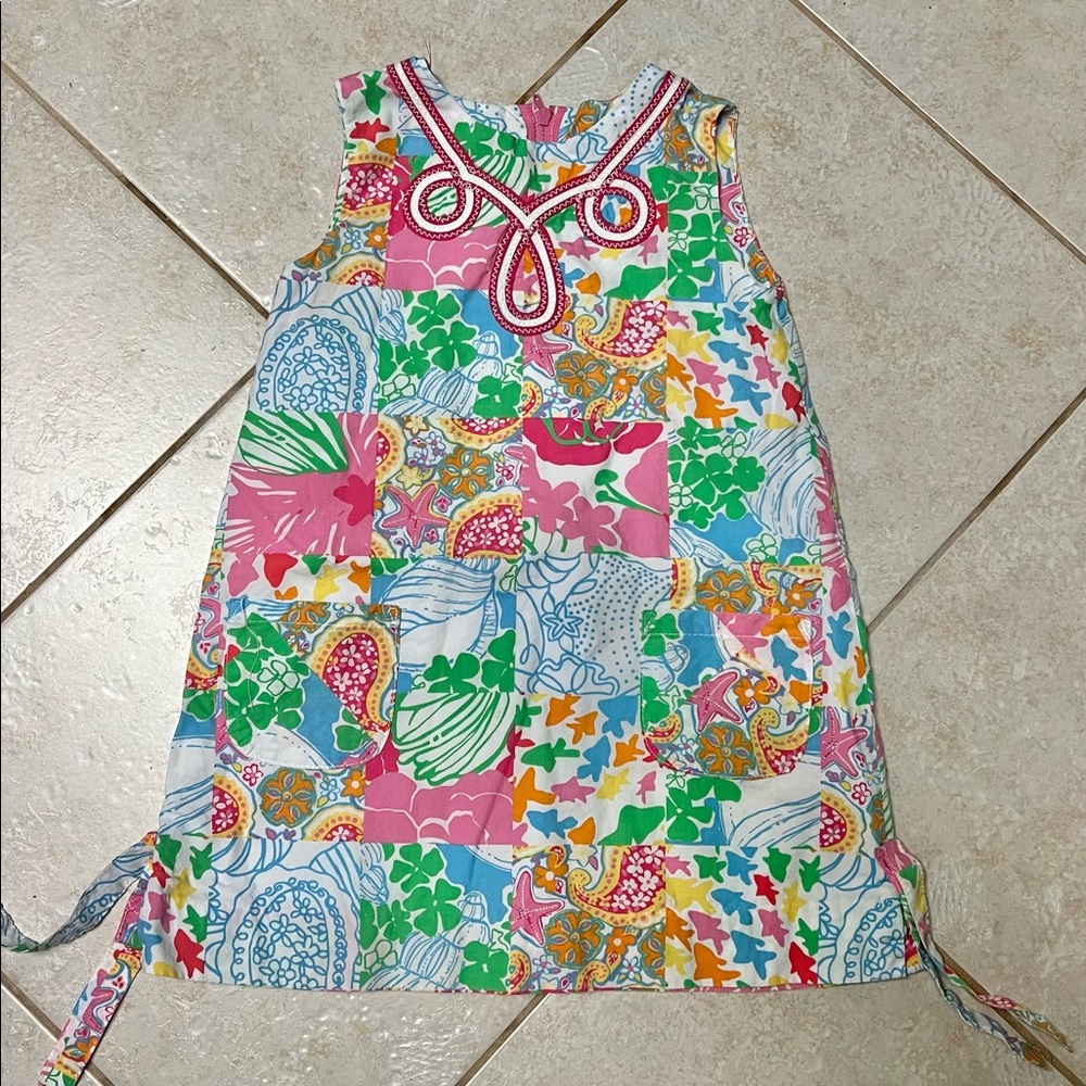 Cute Lily Pulitzer Toddler Girl Patchwork Dress size 3T